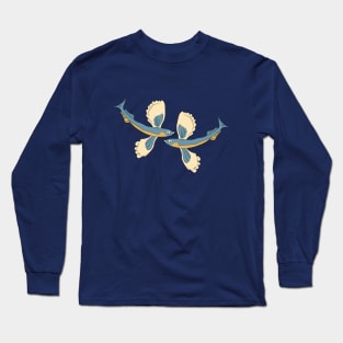 Minoan flying fish Long Sleeve T-Shirt